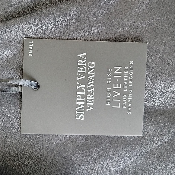 Simply Vera Vera Wang High Rise faux leather leggings - Picture 6 of 6